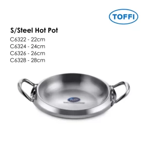 TOFFI Stainless Steel Hot Pot C6322 C6324 C6326 C6328